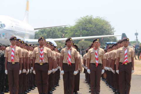 SMA Presiden Menjadi Perwakilan Pelajar Indonesia dalam Upacara HUT Ke-74 TNI
