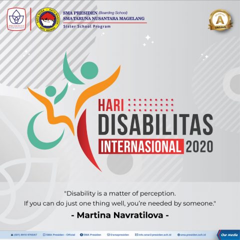 Memperingati Hari Disabilitas Internasional.