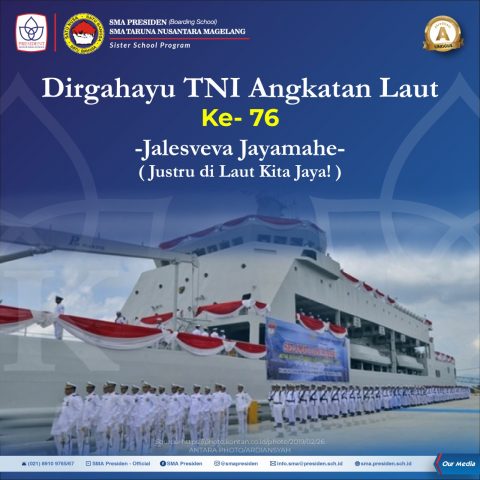 Dirgahayu TNI AL yang ke 76 tahun 2021.