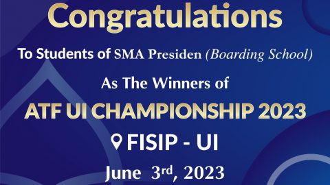 Congratulations to students of SMA Presiden as the winners of ATF UI Championship 2023. ?