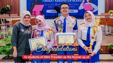 SMA Presiden Students Achieve Runner-Up at Indonesian Language Debate