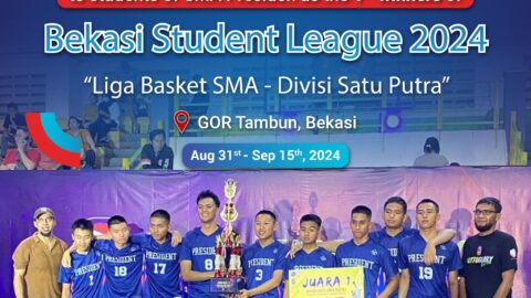 SMA Presiden Basketball Team Crowned Champions of Bekasi Student League 2024